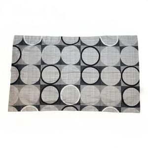 Apt. 9 King Pillowcase Set of 2 Gray Plaid Circle Design 28”x30” & 40”x24”